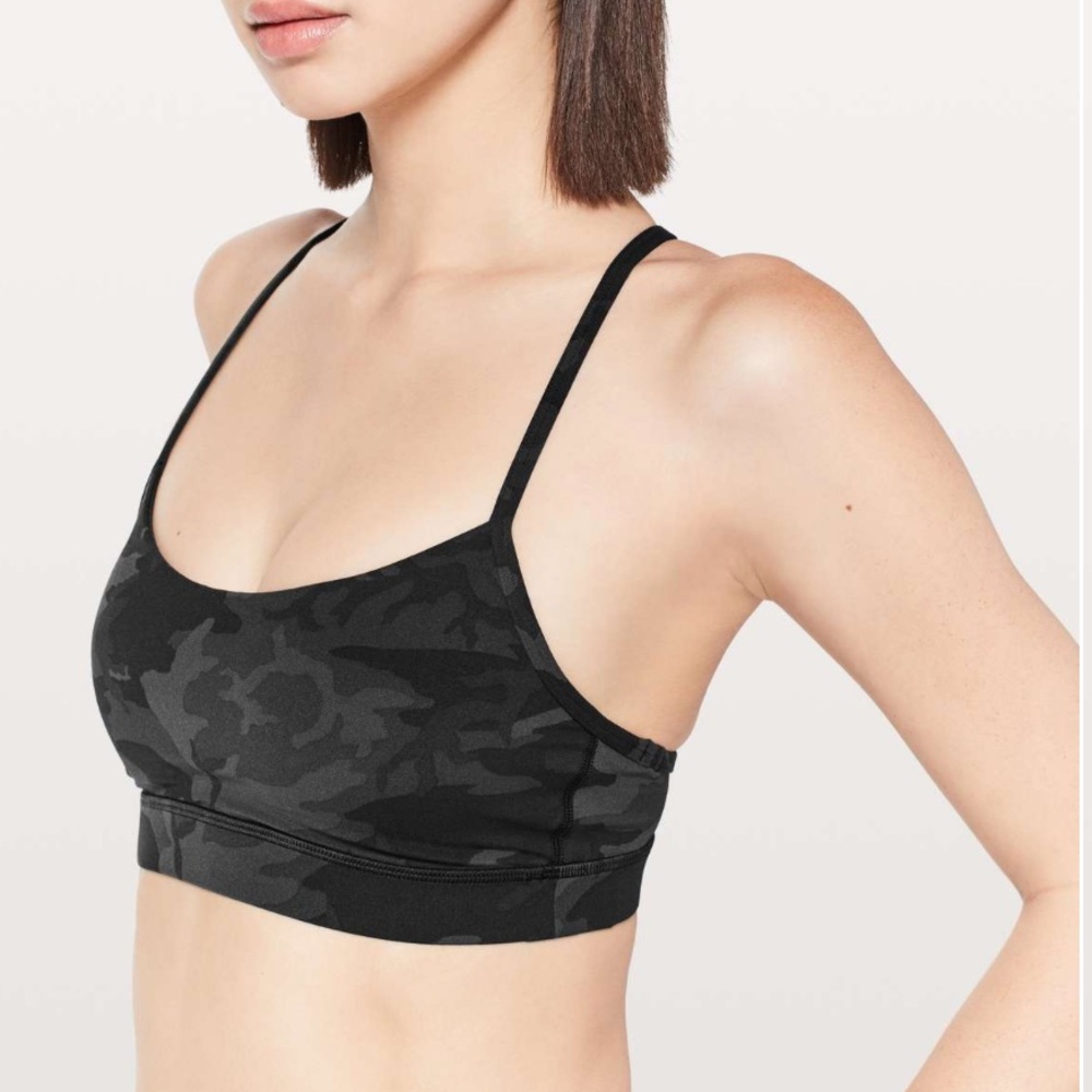 Lululemon Camo Flow Y bra size 8